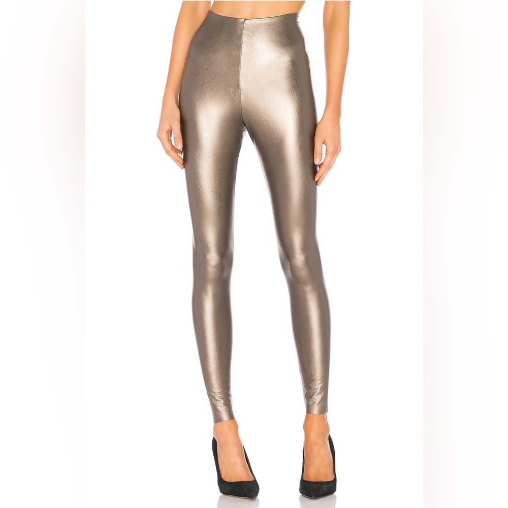 Commando Perfect Control Faux Leather Legging in the color bronze